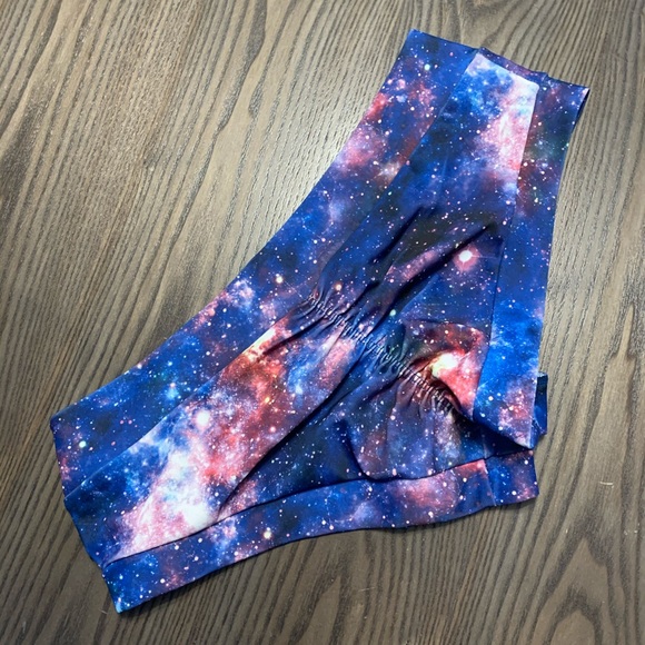 Cleo Galaxy print pole dance booty shorts - Picture 2 of 2